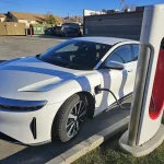 Lucid Air Tesla Superchargers